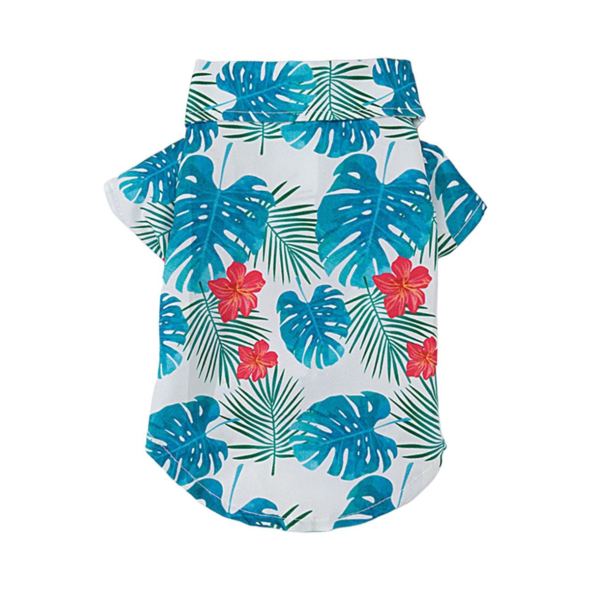 Pet T-shirt Pet Dog Summer Hawaiian Style Shirt Blue