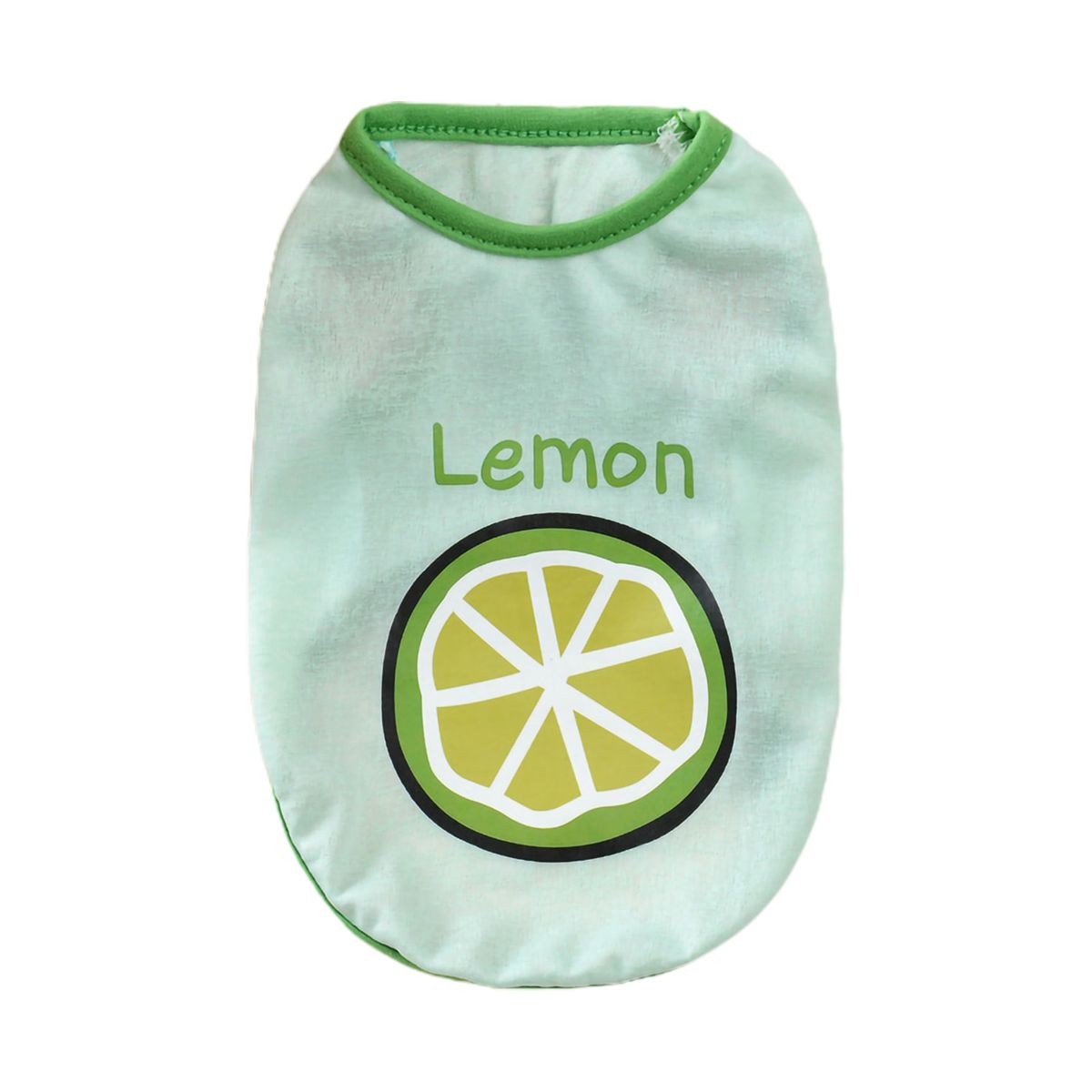 Dog Shirt Printed Comfortable Pet Vest Light Green