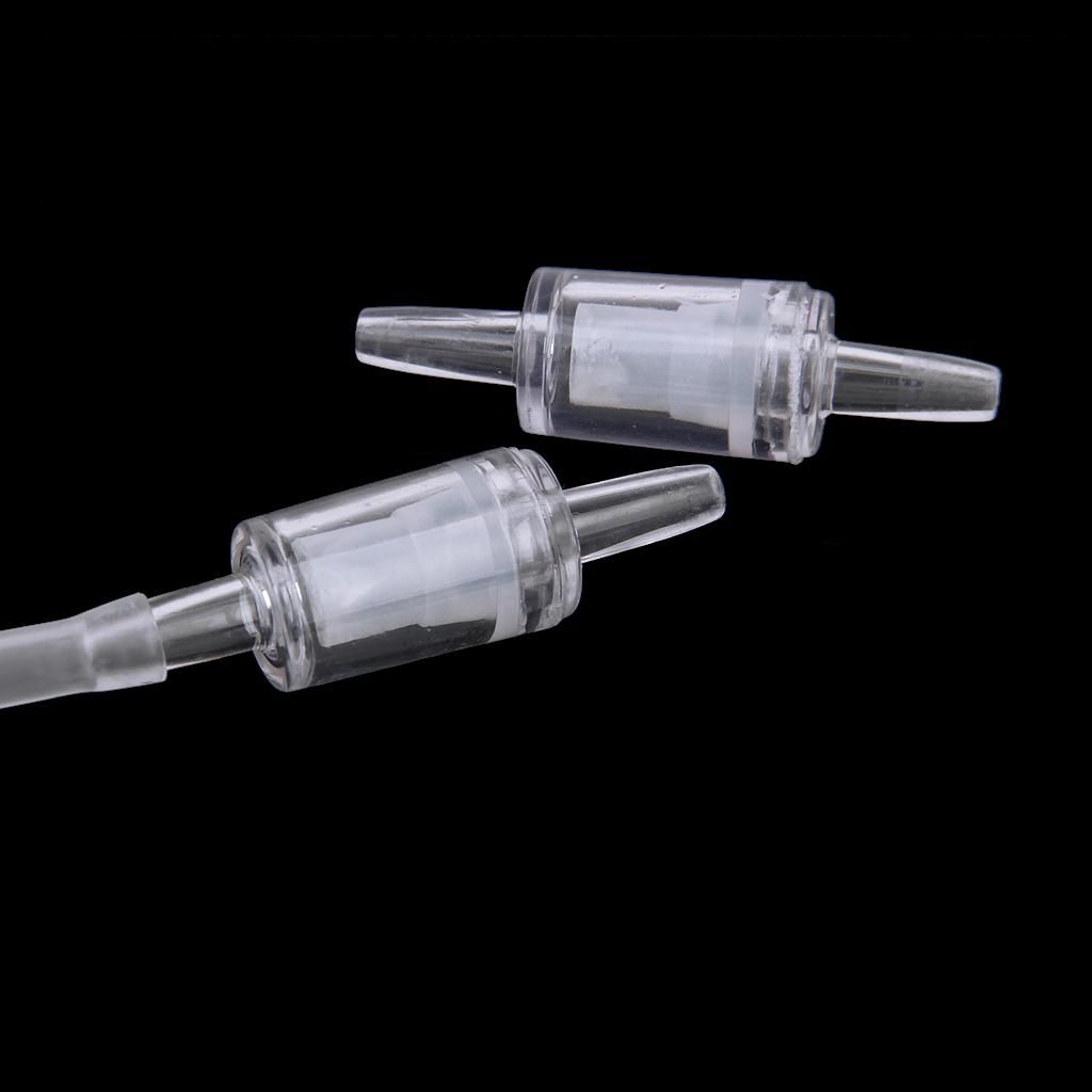 5M  Tube Hose Line Pump W Check Valve For Oxygen Aquarium   Air Pipe