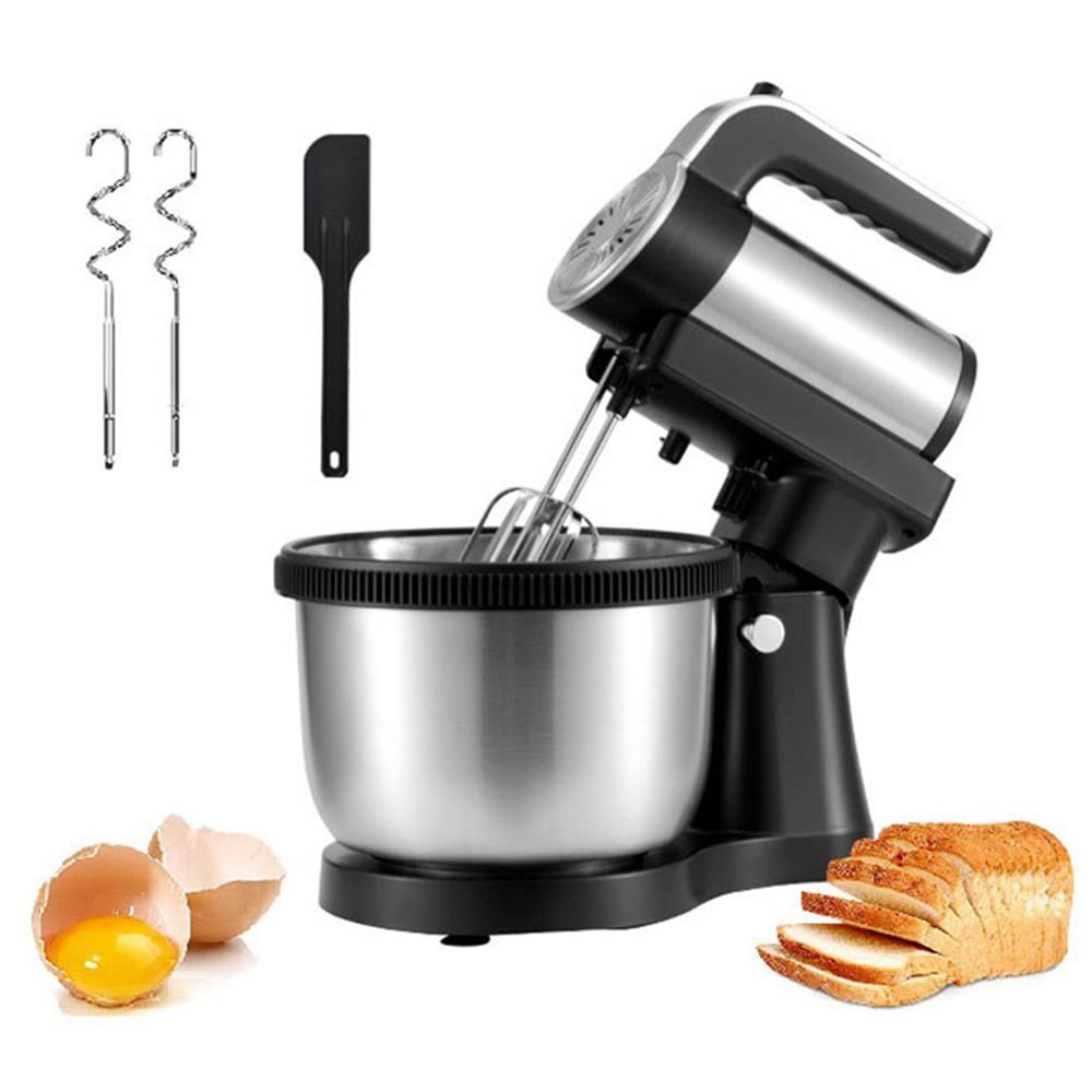 Egg Beater 5 Speed Household Electric Handheld Desktop 1000W High Power 4L Large Capacity Separate Kitchen Machine Whipping Cream Baking Mixer Automatic Whisk