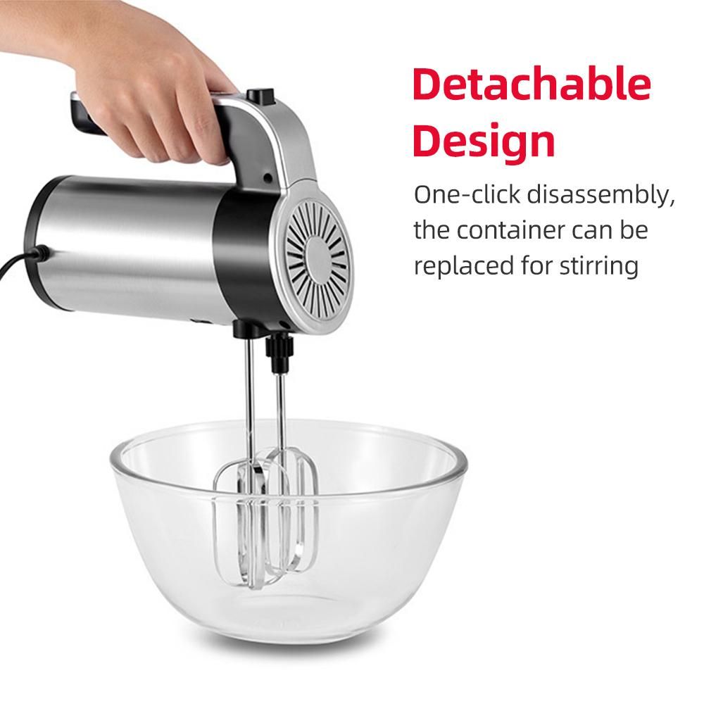 Egg Beater 5 Speed Household Electric Handheld Desktop 1000W High Power 4L Large Capacity Separate Kitchen Machine Whipping Cream Baking Mixer Automatic Whisk