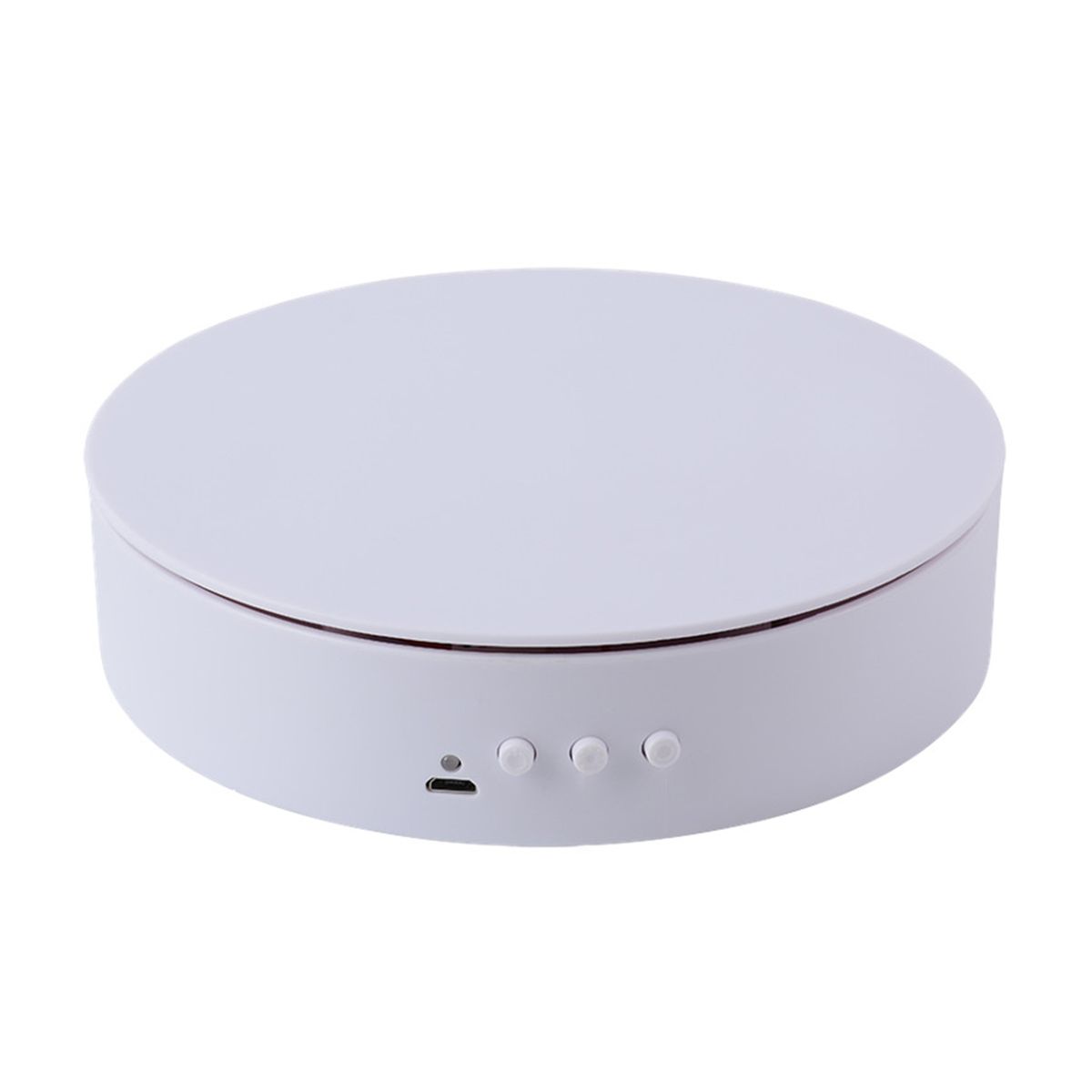 Rotating Display Holder Electric Rotating Turntable Jewelry Holder White