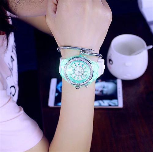 Glowing Colorful Flashing Watch Boys And Girls Fashion Watch