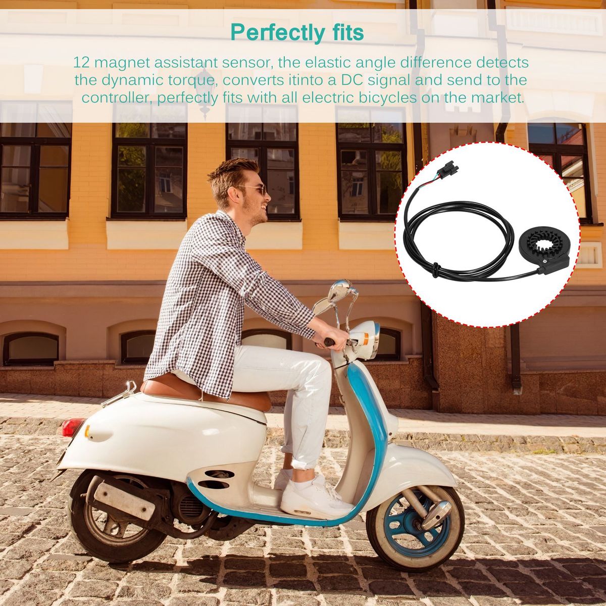 Conversion Bike Point PAS Magnetic Kit Electric Sensor 12
