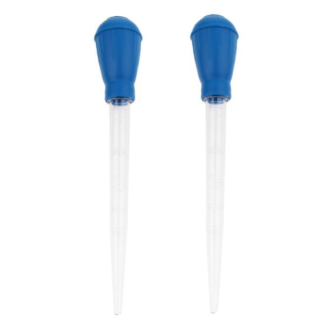 2pcs Aquarium Coral Feeder Tube   Tank Clean Pipette Dropper