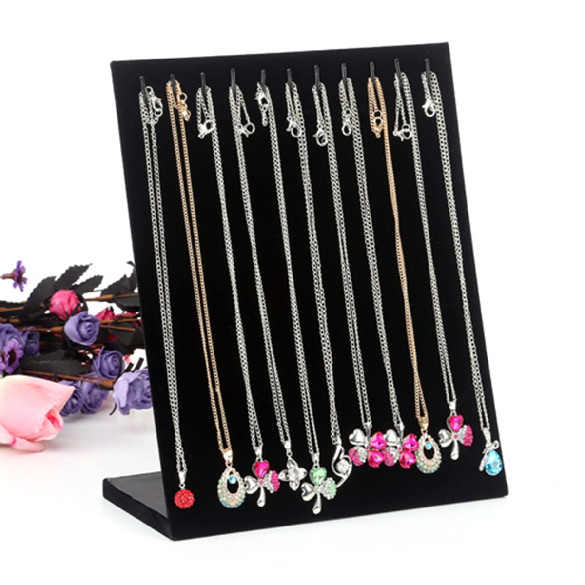 Necklace Holder Strong Bearing Jewelry Rack Black