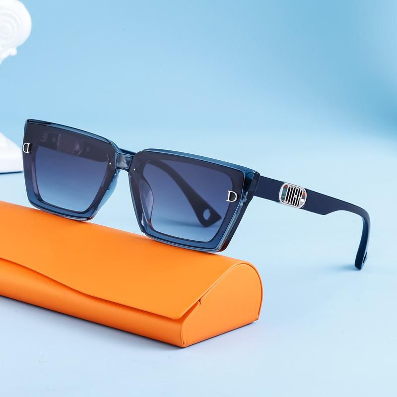 Kajila New Fashion D Word Square Frame Sunglasses Women Hollow Glasses Leg Sunglasses Sunglasses