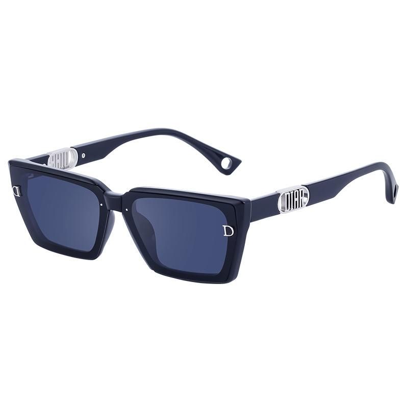 Kajila New Fashion D Word Square Frame Sunglasses Women Hollow Glasses Leg Sunglasses Sunglasses