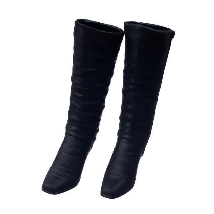 1/6 Female Knee High Shoes Boots For 12" Kumik Phicen  Body Black 3