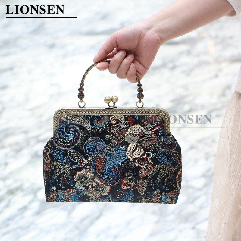 20CM Metal Purse Frame Handle Clutch Bag Accessories DIY Kiss Clasp Lock Bronze Eming