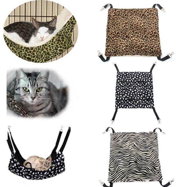 Warm Pet Animal Cat Kitty Hanging Ferret Hammock Polka Dot Design Bed Cage Pad Dots