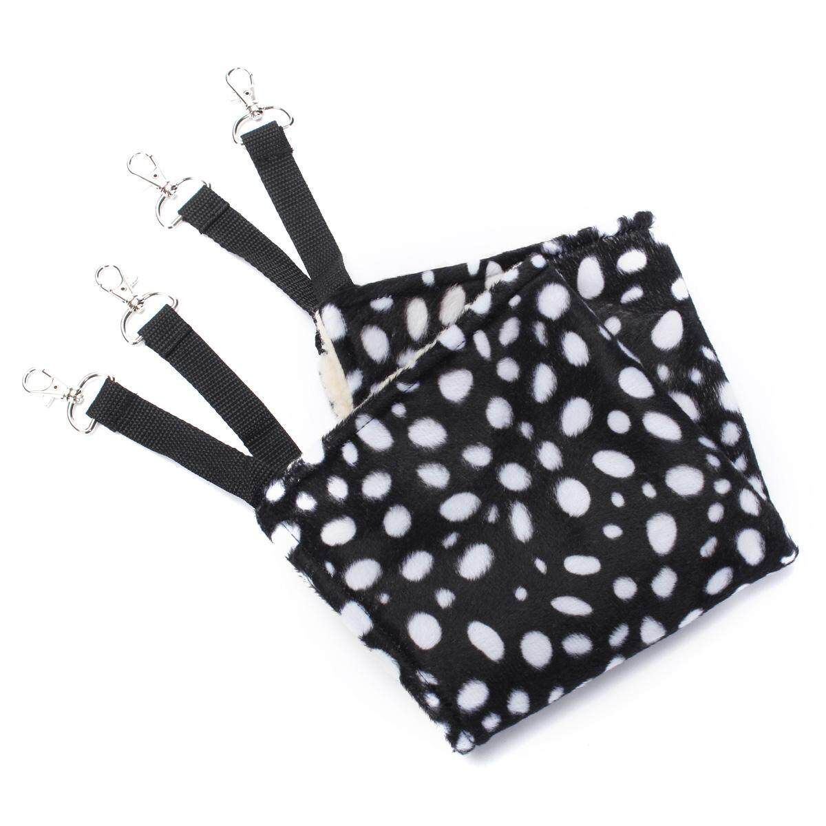 Warm Pet Animal Cat Kitty Hanging Ferret Hammock Polka Dot Design Bed Cage Pad Dots