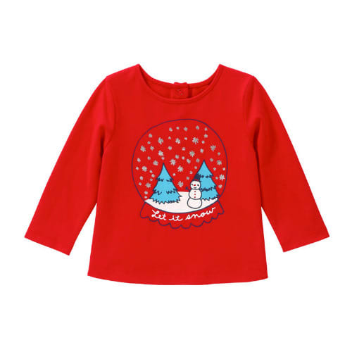 Christmas Girl Top - Red