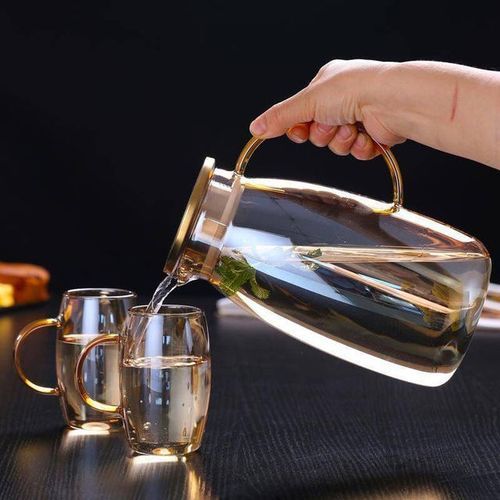Transparent Glass Water Jug Hot/cold Water Tea Pot Glass