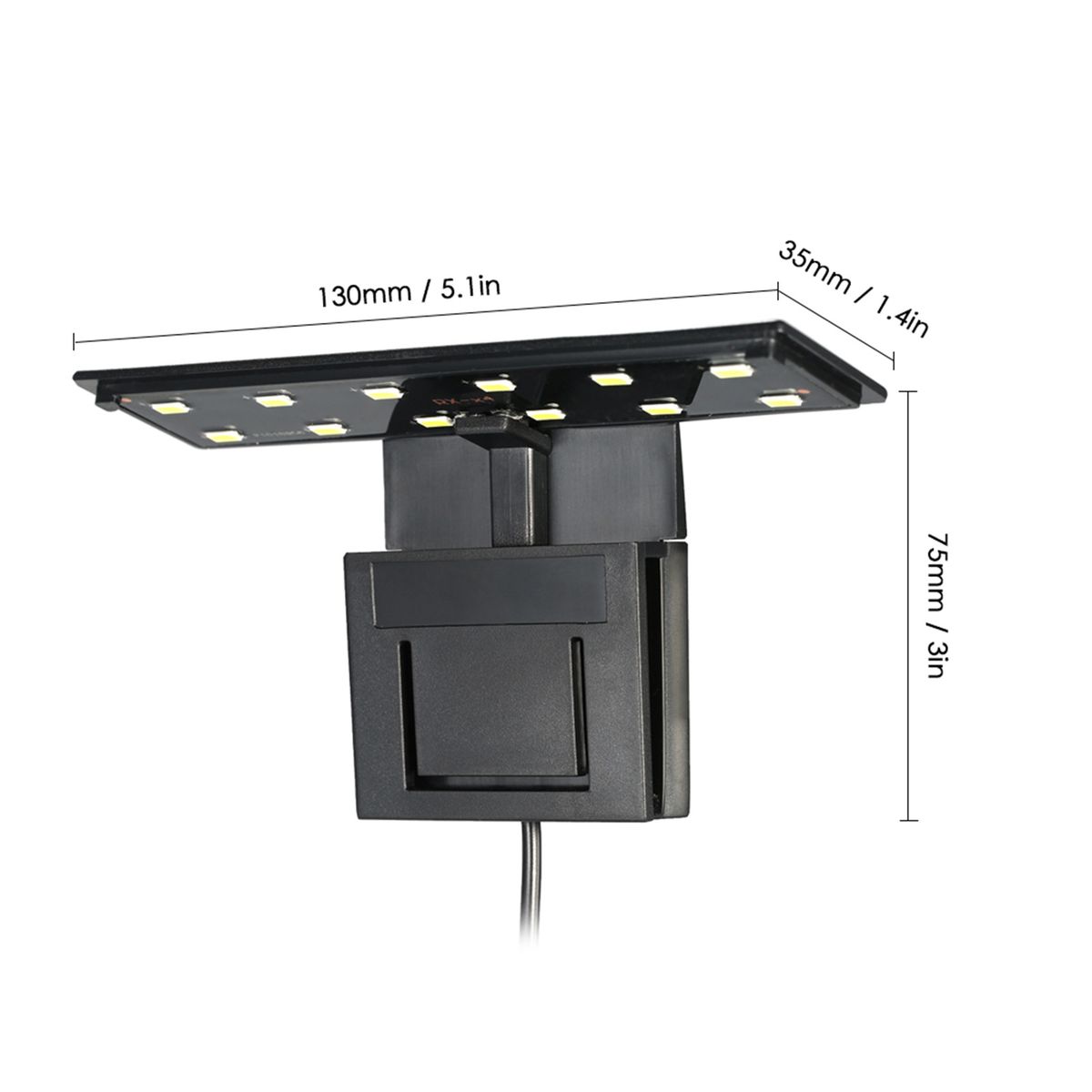 5W Ultra-thin Aquarium LED Light Ultra Bright Clip-on