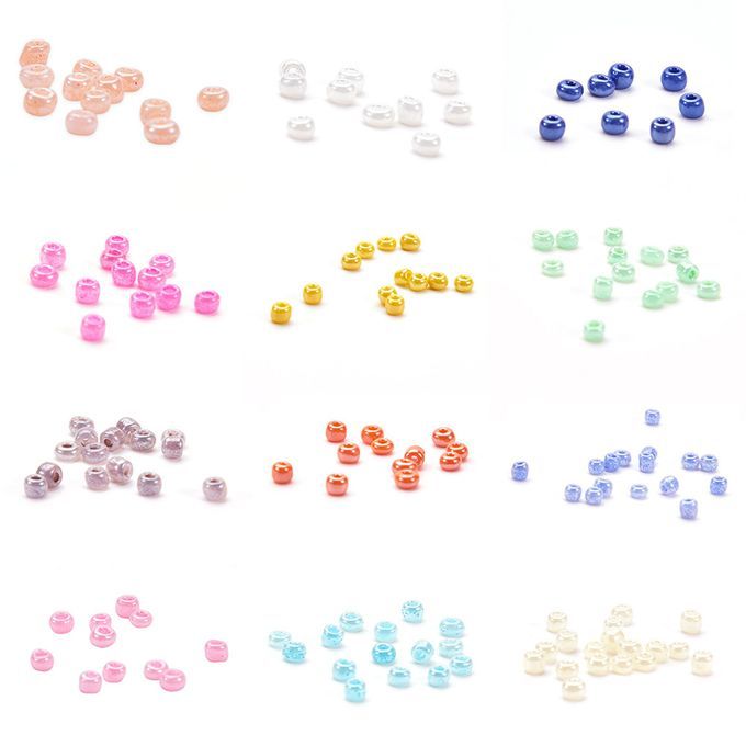 7500pcs 3mm Small Round Glass  Beads DIY Making Bracelet Necklace