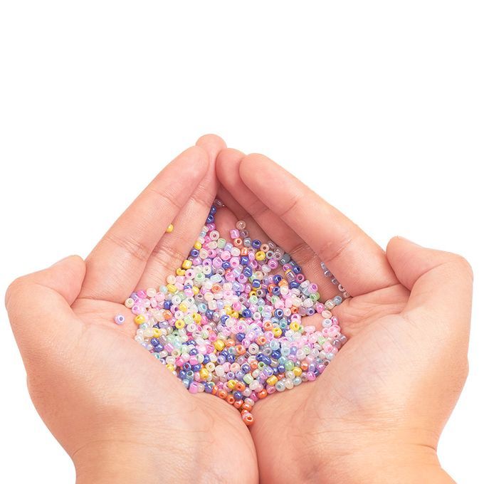 7500pcs 3mm Small Round Glass  Beads DIY Making Bracelet Necklace