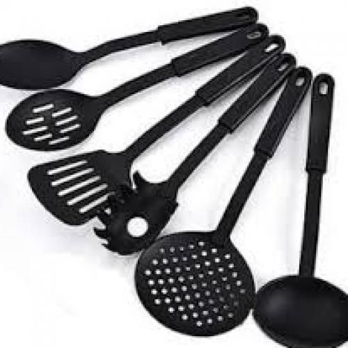 Stainless Steel 24piece Cutlery Set And Free Nonstick Cooking Spoon