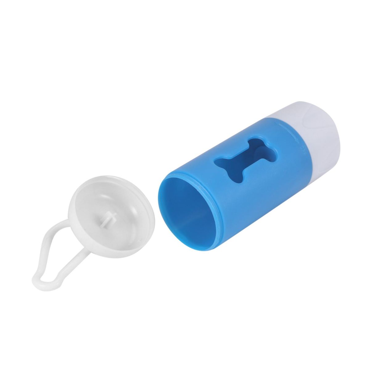 Flash Light Dispenser For Pet Dog Cat Poop Scoop Waste Bags Roll Holder Clean Up