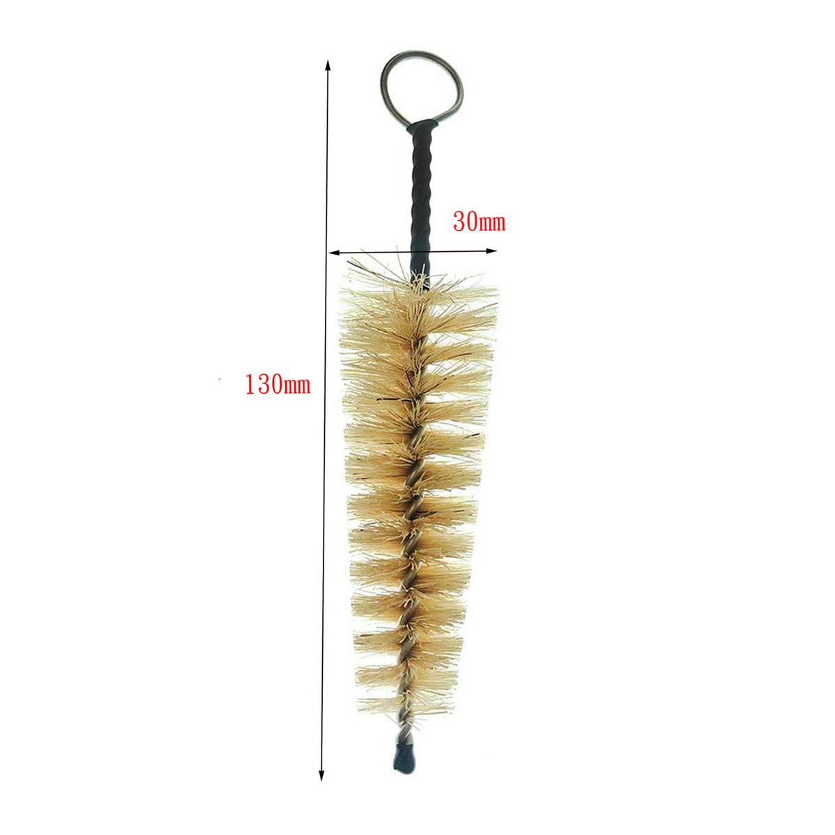 Mouthpiece Cleaning Brush Metal Handle Bristles Sax Trumpet