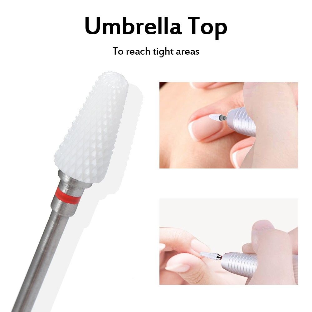 6pcs Nail Drill Bits Cuticle Cleaner Dust Drill Brush Rotary