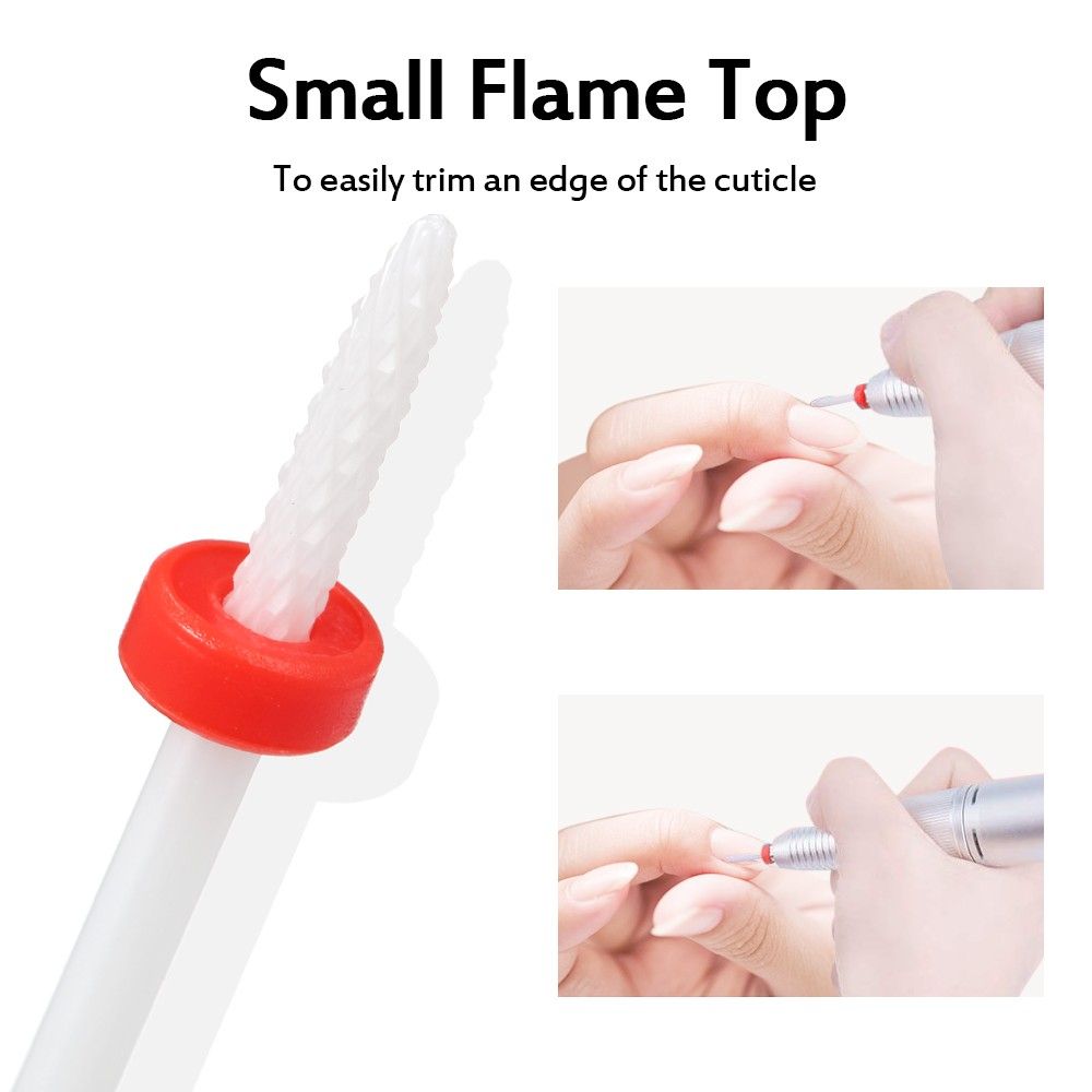 6pcs Nail Drill Bits Cuticle Cleaner Dust Drill Brush Rotary