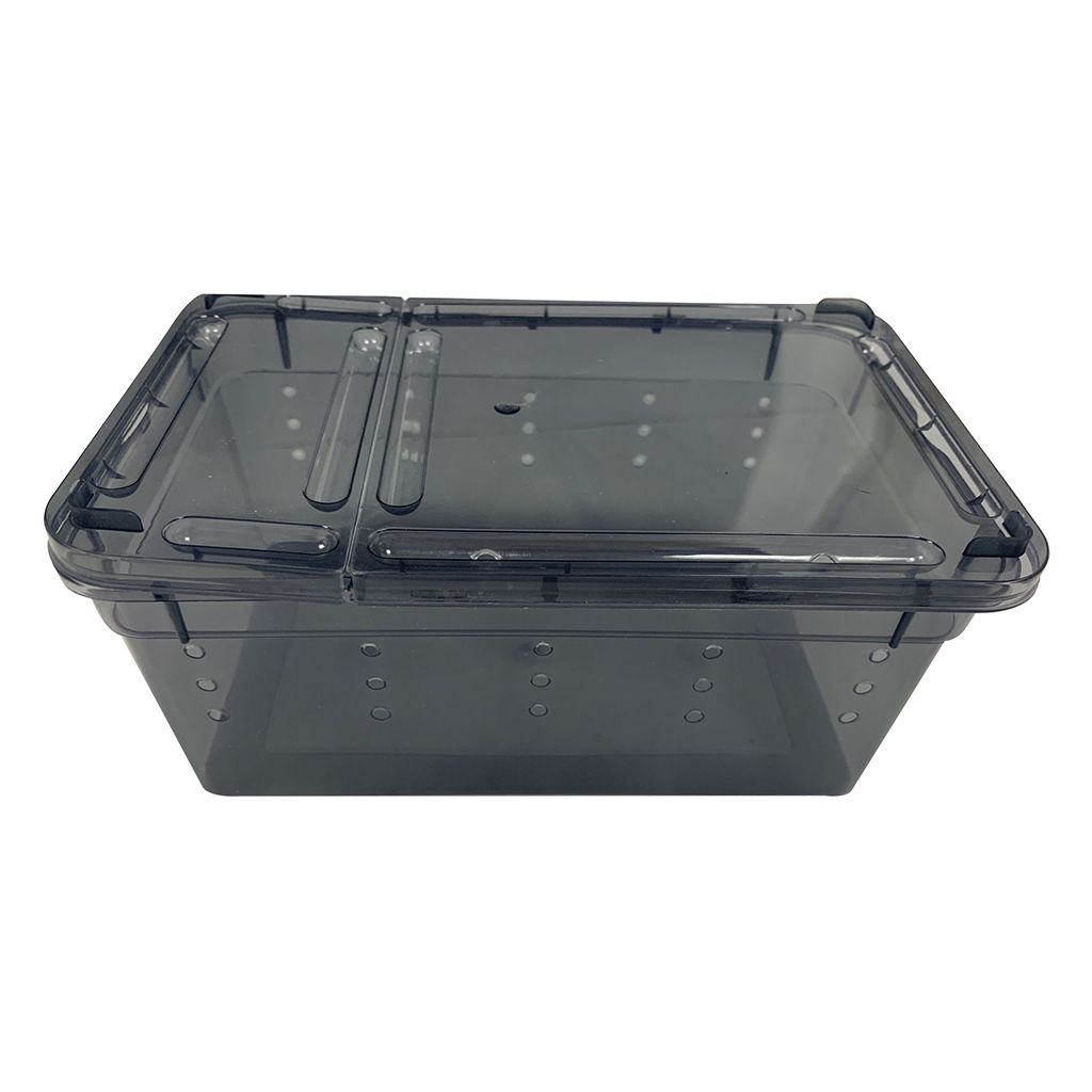 Reptile Breeding Box Feeding Hatching Tank Black
