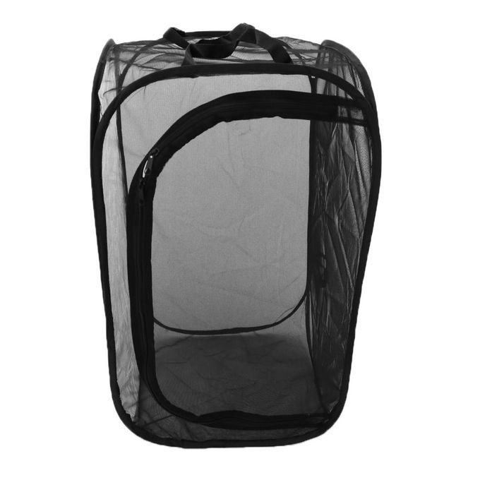 2 Pieces Collapsible Insect And Butterfly Habitat Net Up Black Child