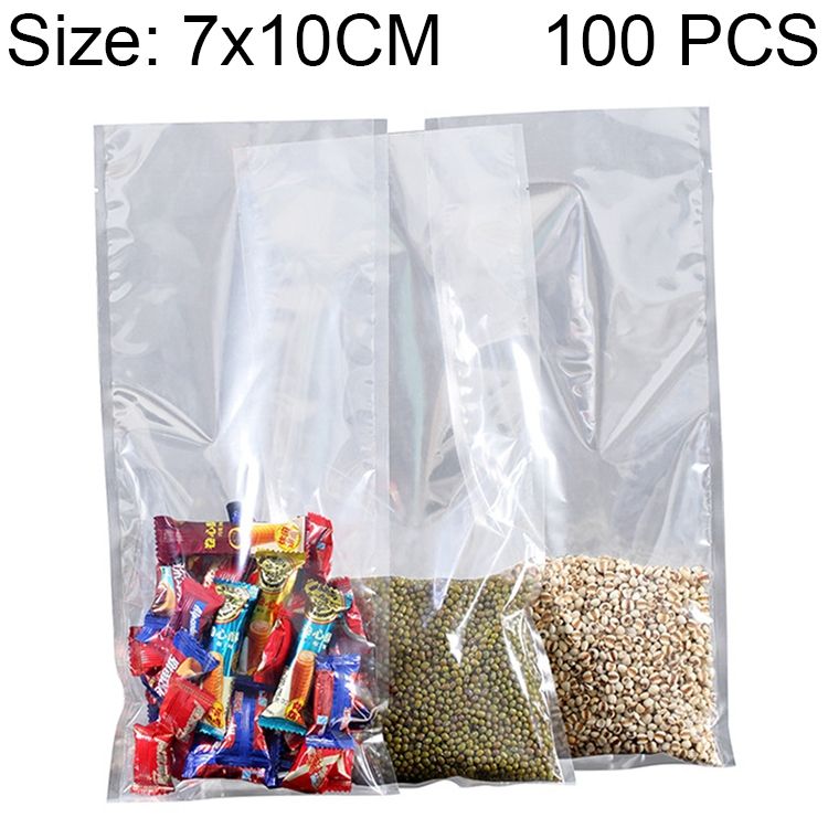 100 PCS Food Vacuum Transparent Packaging Plastic Bag