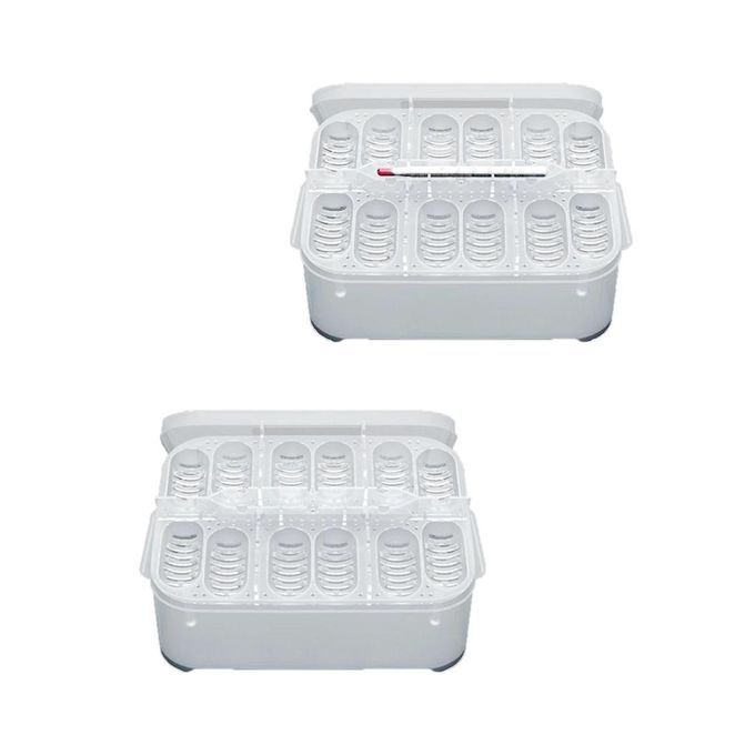 2 In 1 CM 12 Egg Holes Reptile Egg Incubation Box Hatchery Incubator