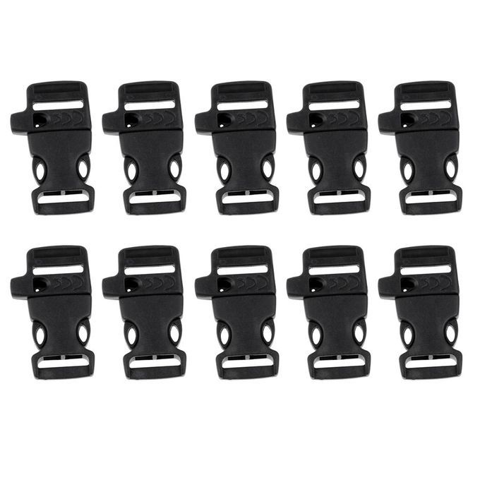 10pcs Side Release Buckle  Buckle Paracord 5.5x3.5cm Black