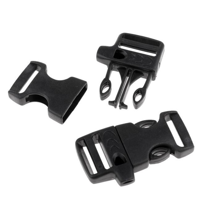10pcs Side Release Buckle  Buckle Paracord 5.5x3.5cm Black
