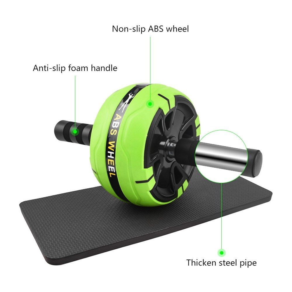 AB Wheel Roller Kit Abdominal Wheel Set With Push-Up Bar