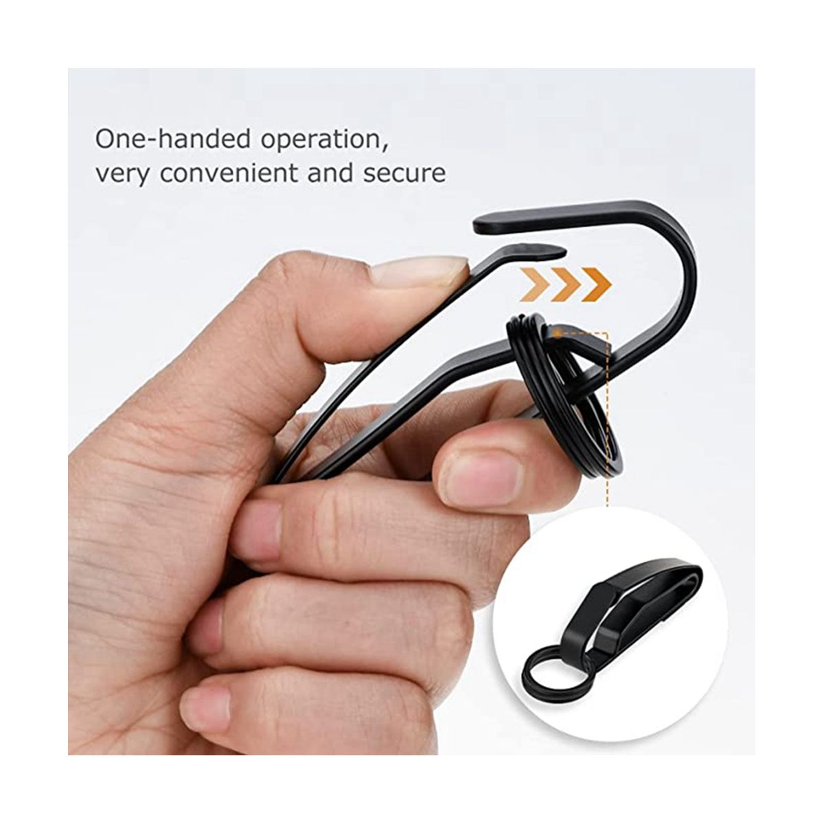 Duty Belt Keychain, Belt Quick Release Key Clip