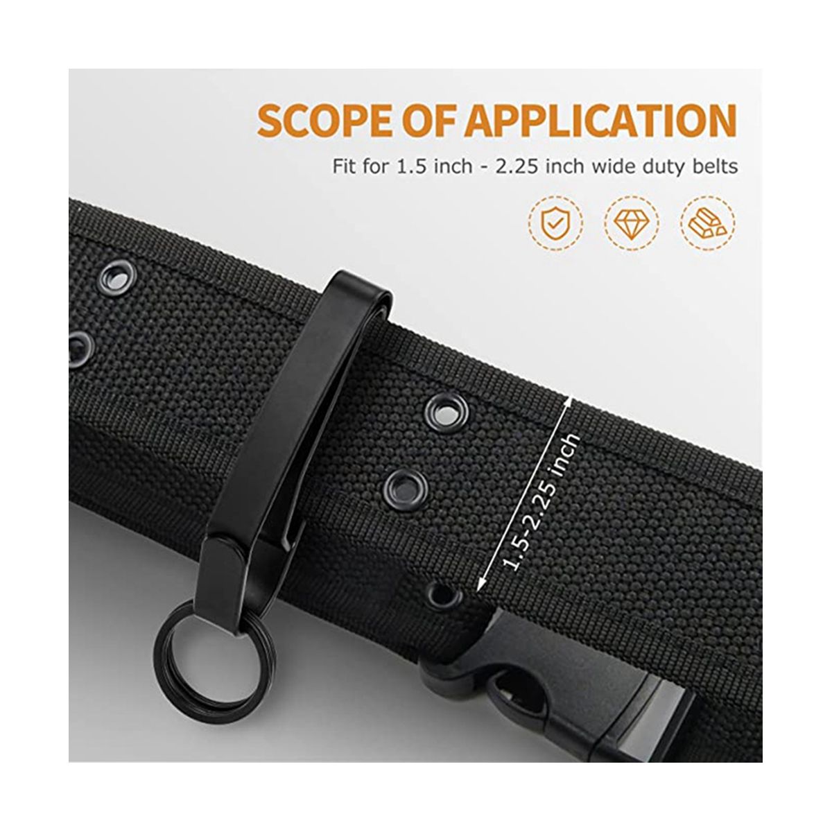 Duty Belt Keychain, Belt Quick Release Key Clip