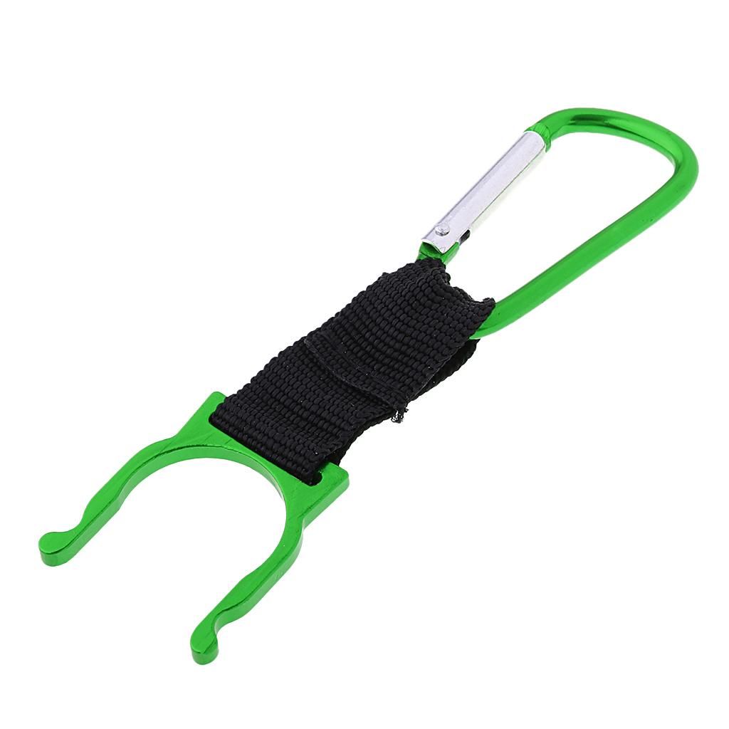 500ml Drink Bottle Carabiner Flask Holder Hook Carrier With Green