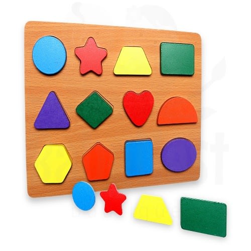 Geometry Shapes Puzzle Board For Kids