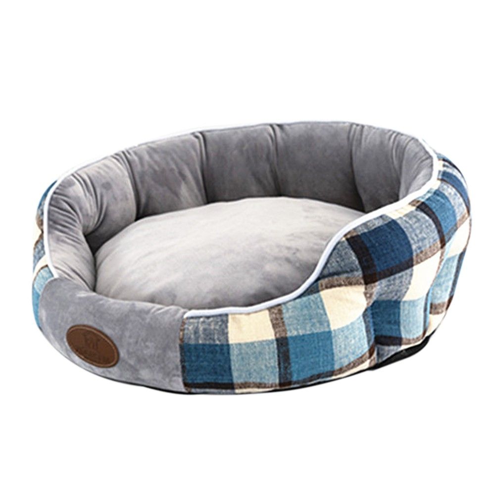 Plush Round Pet Bed Dog Cat Cushion Pad Soft Comfortable