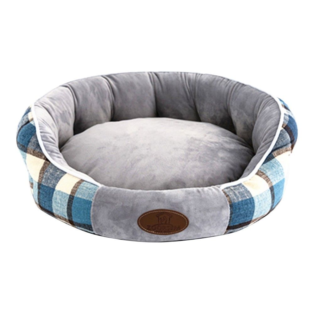 Plush Round Pet Bed Dog Cat Cushion Pad Soft Comfortable