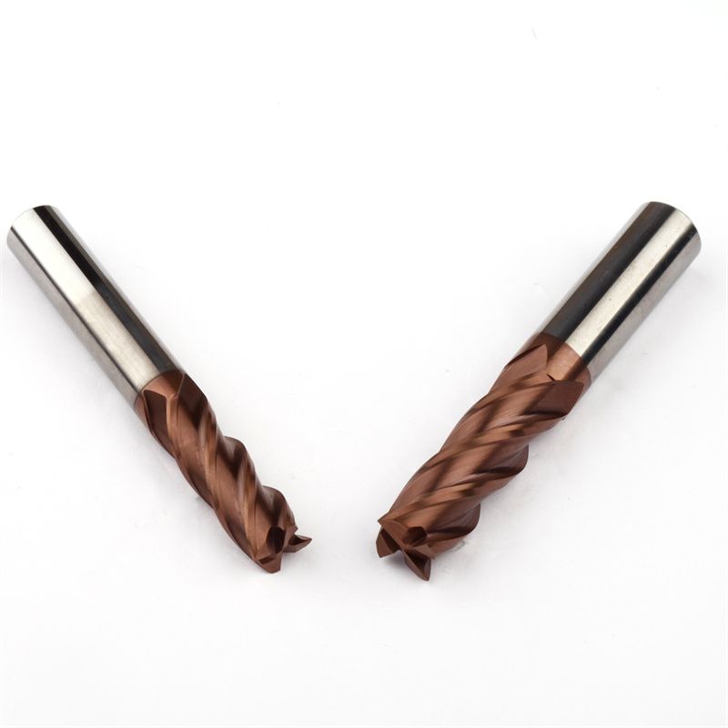 D6 L50 Sharp Corner End Milling Tool Machine Parts 4 Flute Square 35 Degree Carbide Lathe Cutter