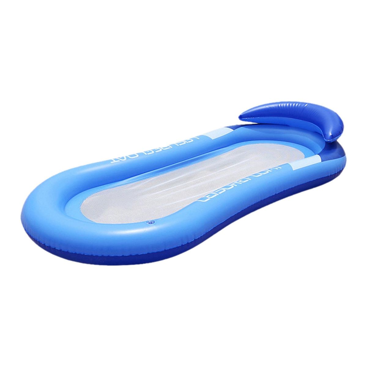 Pool Float Bed Floater Floating Lounger Beach Toy Lilo Air Bed Blue