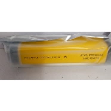 Atvs Disposable Vape - 3500 Puffs - 1500 mAh -Pineapple Coconut Milk Flavour