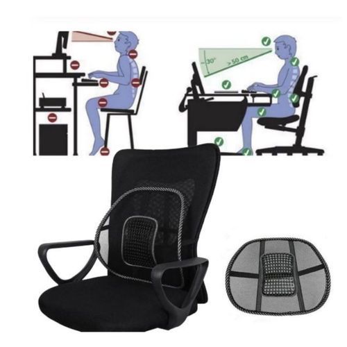 Mesh Lumbar Back Brace Support Office Home Car Seat Chair