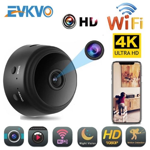 4k Mini Wifi Ip Camera Built-in Battery Cctv Wireless Micro Night Vision Home Monitor - 16GB
