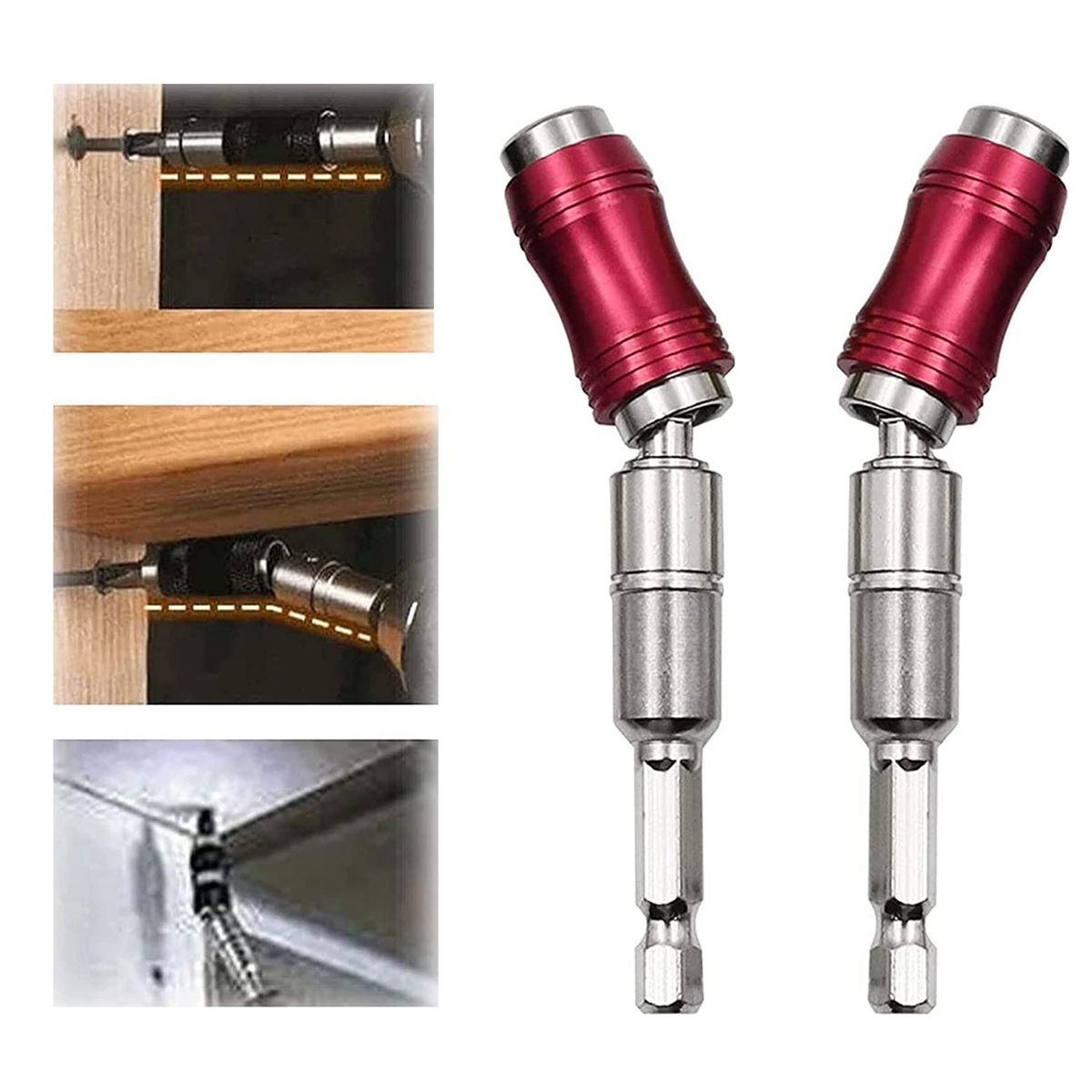 5 Pcs Magnetic Drill Bit Holders Magnetic Drill Bit Holders Multi Angle for Narrow Space Angles