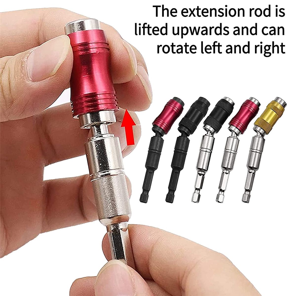 5 Pcs Magnetic Drill Bit Holders Magnetic Drill Bit Holders Multi Angle for Narrow Space Angles