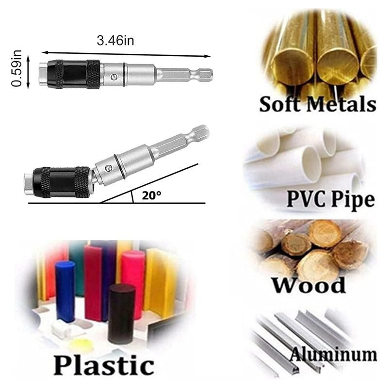5 Pcs Magnetic Drill Bit Holders Magnetic Drill Bit Holders Multi Angle for Narrow Space Angles