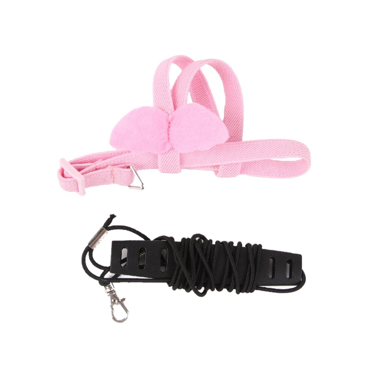 1 Set Bird Traction Rope Budgerigar Parrot Leash Pink