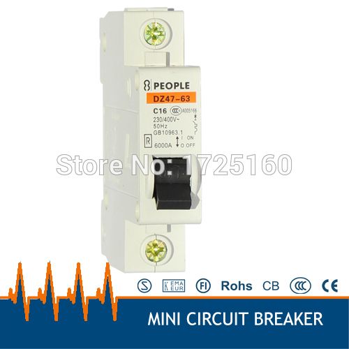 Breaker, 16A 220 Circuit 1P 230v Automatic Quality Good