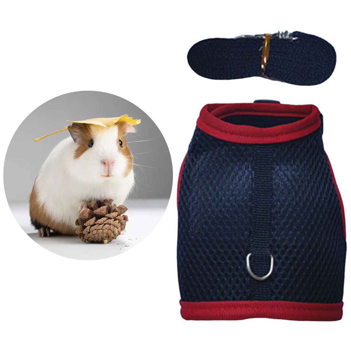 Rabbit Harness And Leash Set Cute Vest Harness For Bunny Kitten Escape